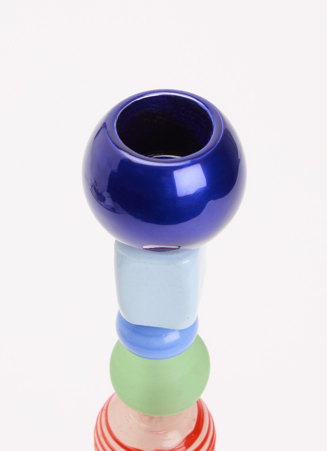 POLSPOTTEN Beads kandelaar small 34 cm - voorkant 2 multicolor