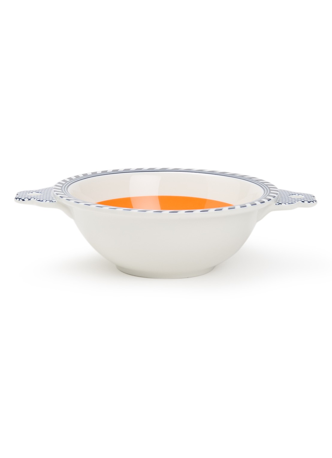 POLSPOTTEN Bird kom 17 cm - voorkant oranje