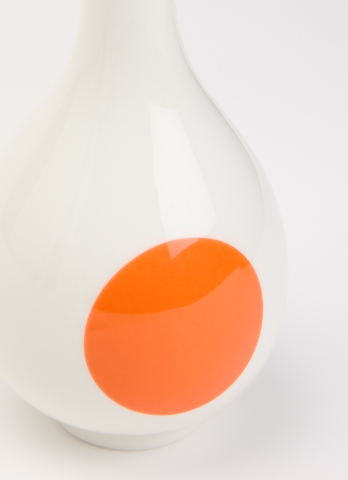 POLSPOTTEN Bird Small vaas 17 cm  - voorkant 2 oranje