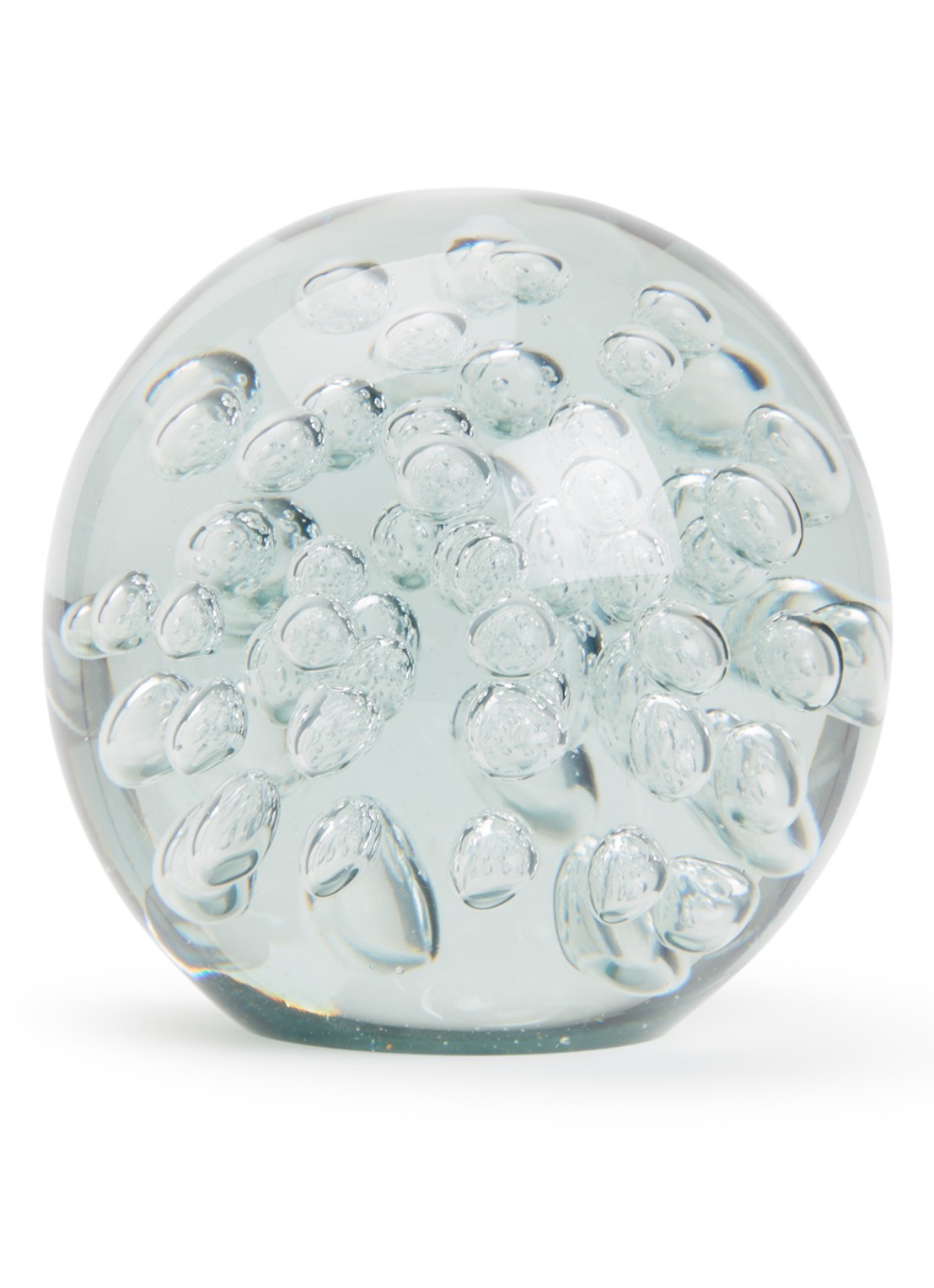 POLSPOTTEN Bubble glazen bol 17 cm - voorkant transparant
