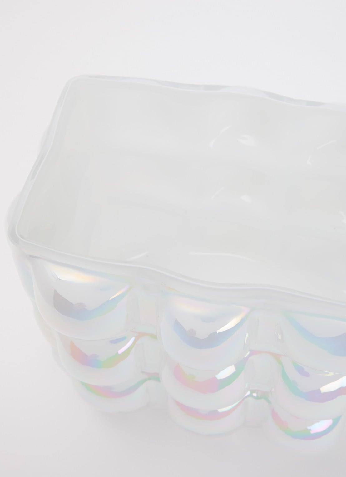 POLSPOTTEN Bubble S vaas 17,5 cm  - voorkant 2 wit