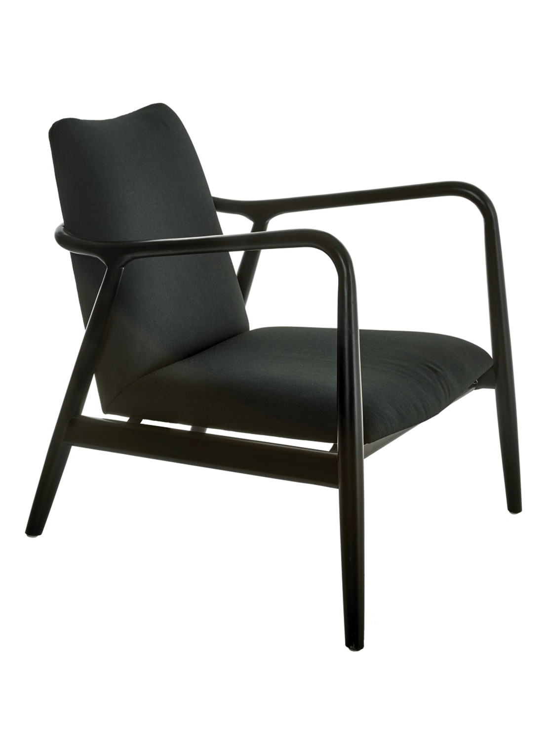 POLSPOTTEN Chair Charles fauteuil - voorkant 2 zwart