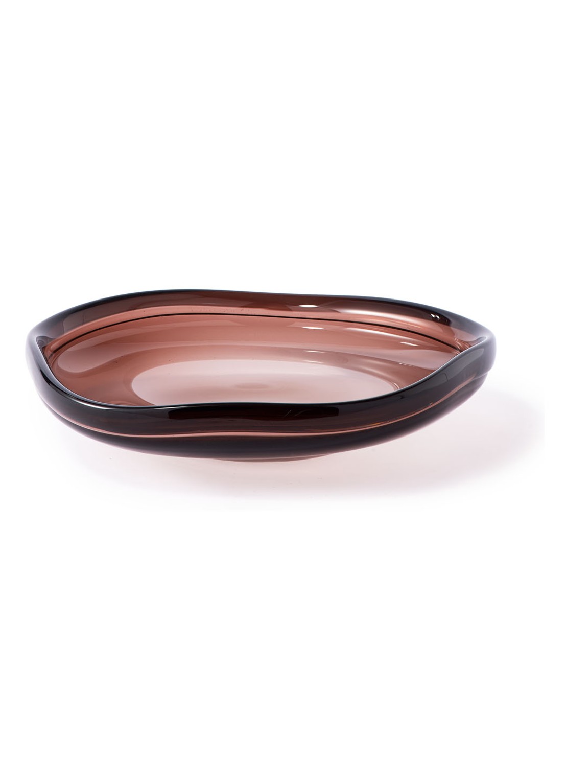 POLSPOTTEN Clear Brown Eye schaal L 46 cm - detail 3 bruin