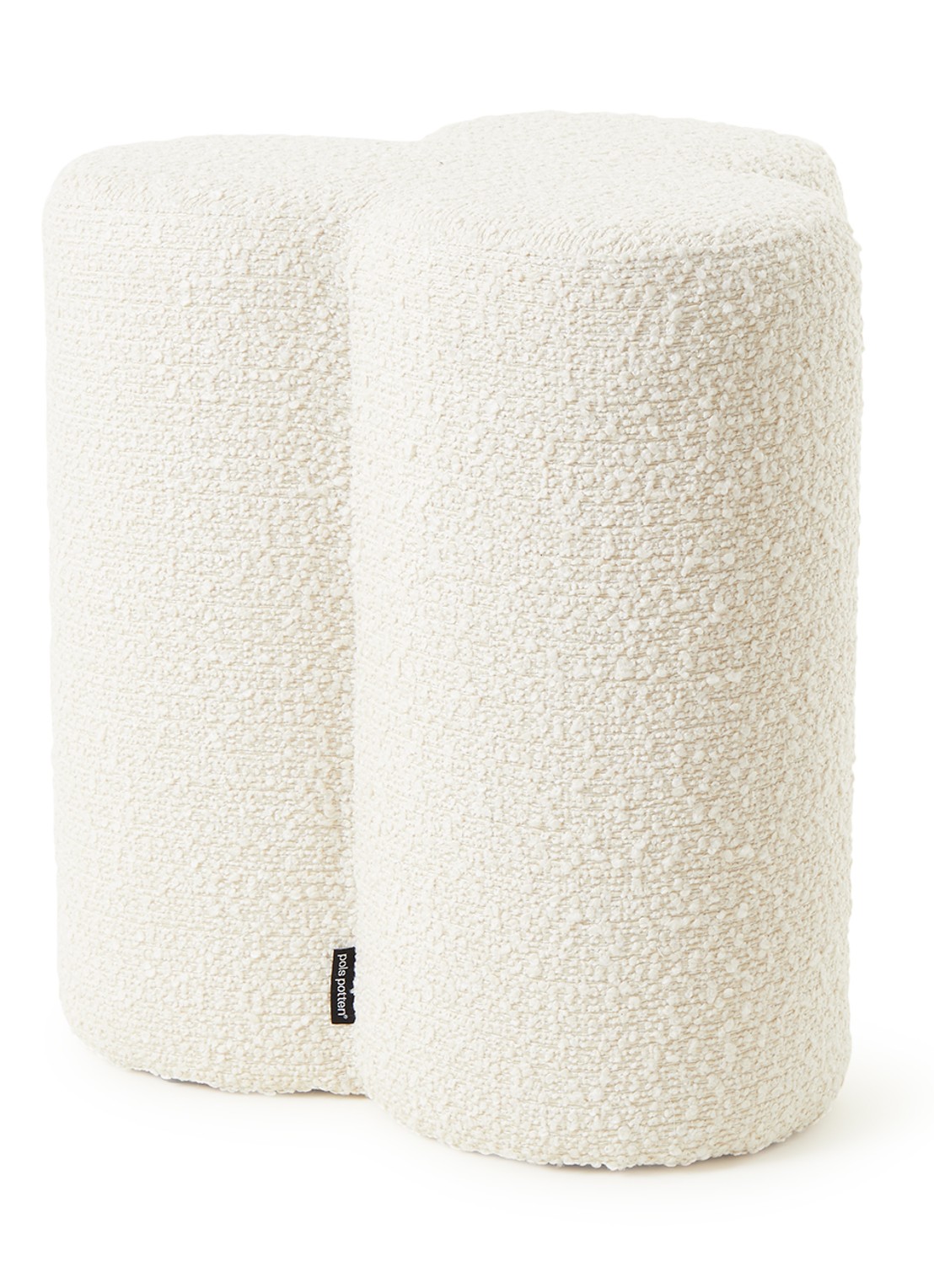 POLSPOTTEN Clover kruk 45 cm - voorkant gebroken wit