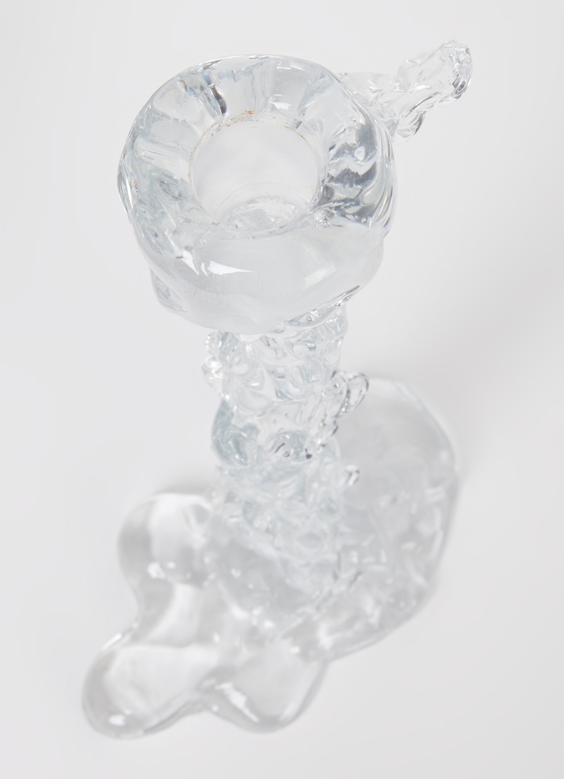 POLSPOTTEN Drip L kandelaar 25 cm - detail 2 transparant