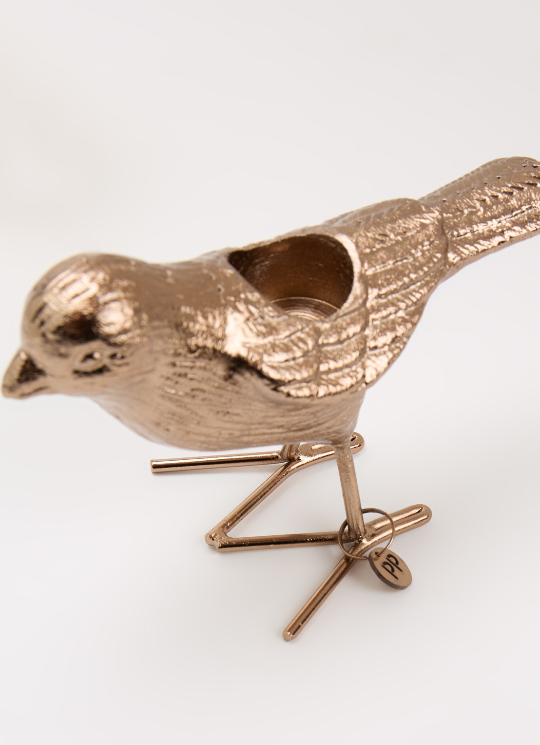 POLSPOTTEN Flock of Birds kandelaar 5 cm set van 2 - detail 2 roségoud