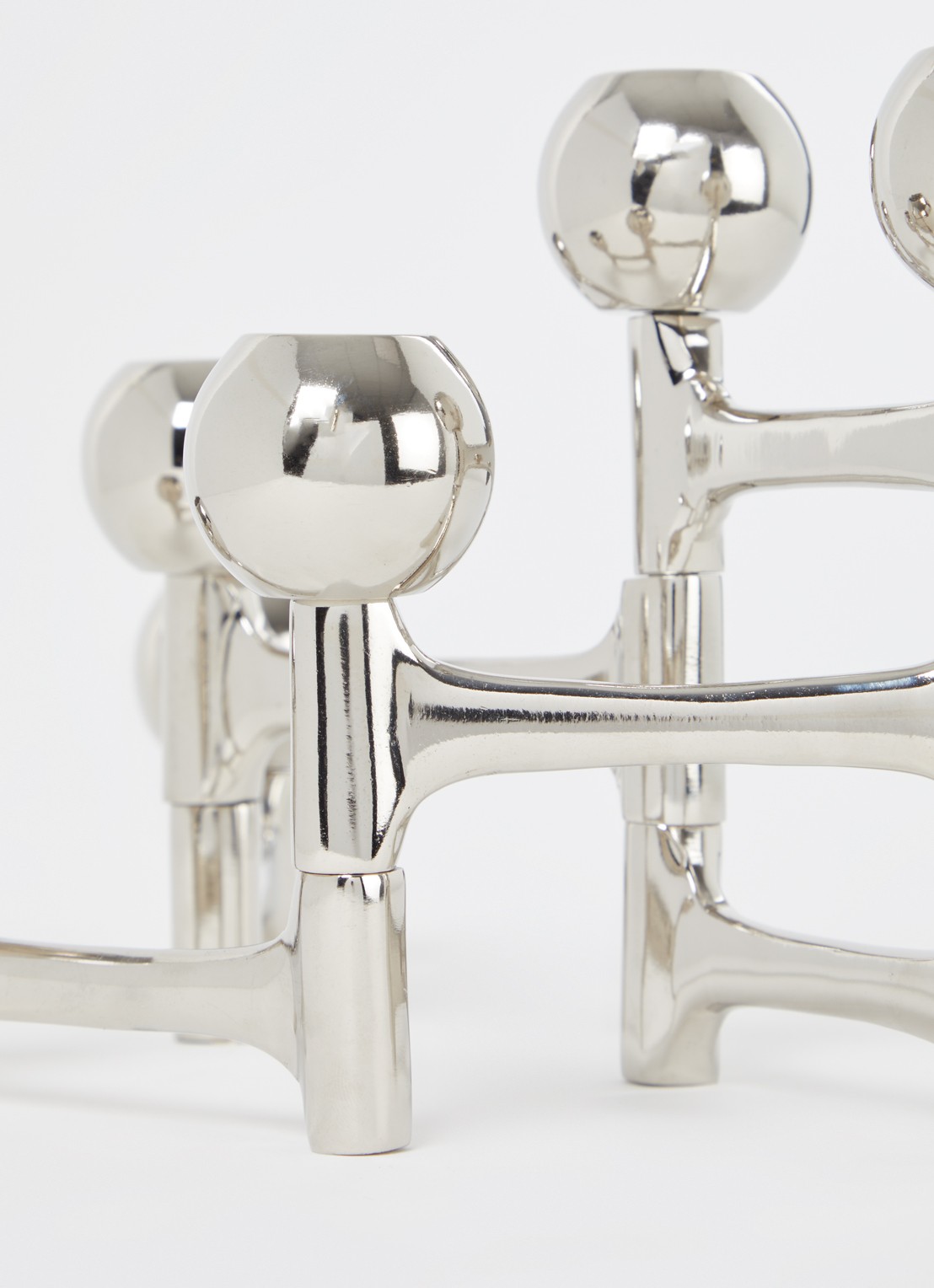 POLSPOTTEN Folding kandelaar 15 cm - detail 3 zilver