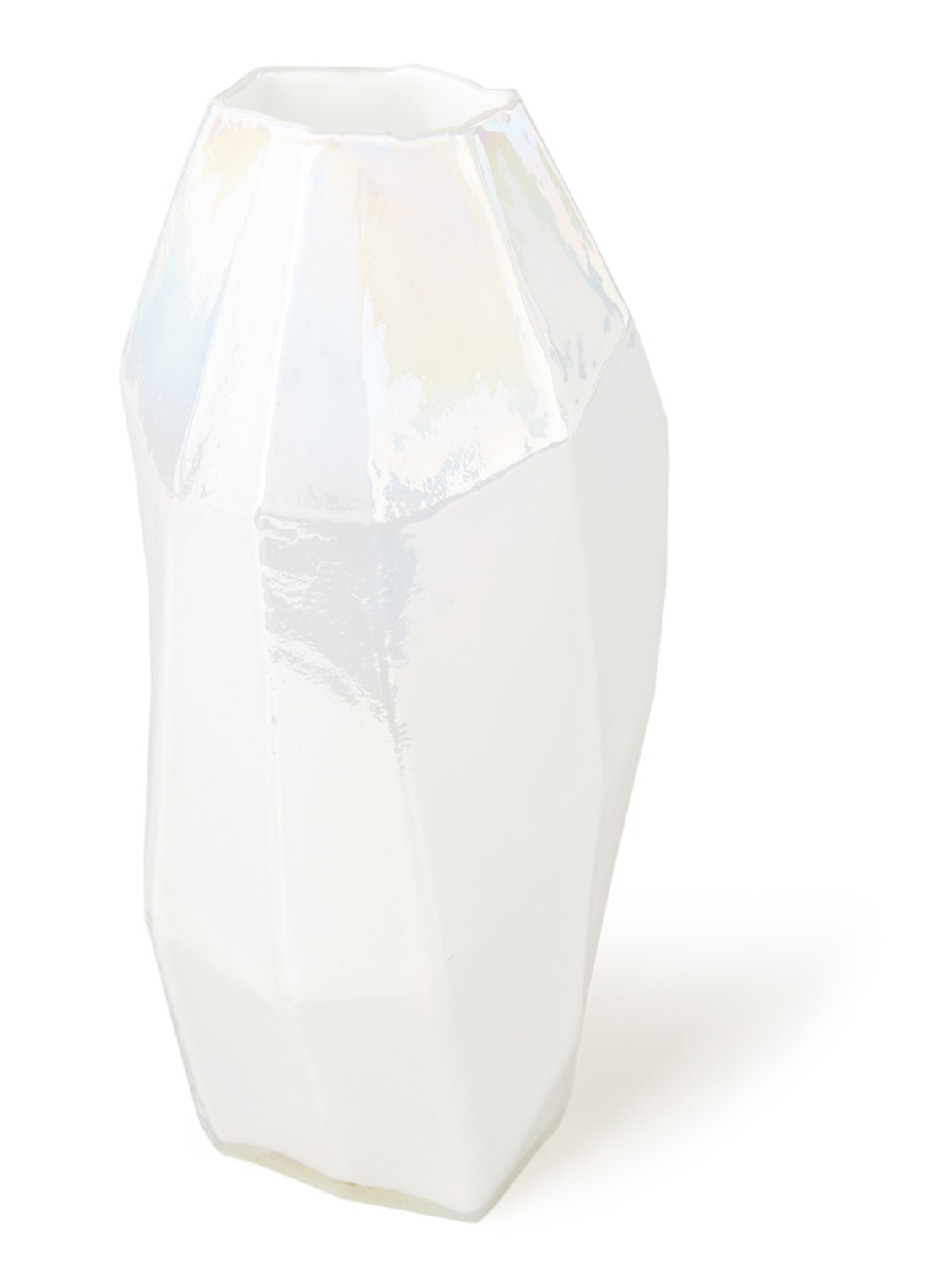POLSPOTTEN Graphic Luster M vaas 30 cm - voorkant wit