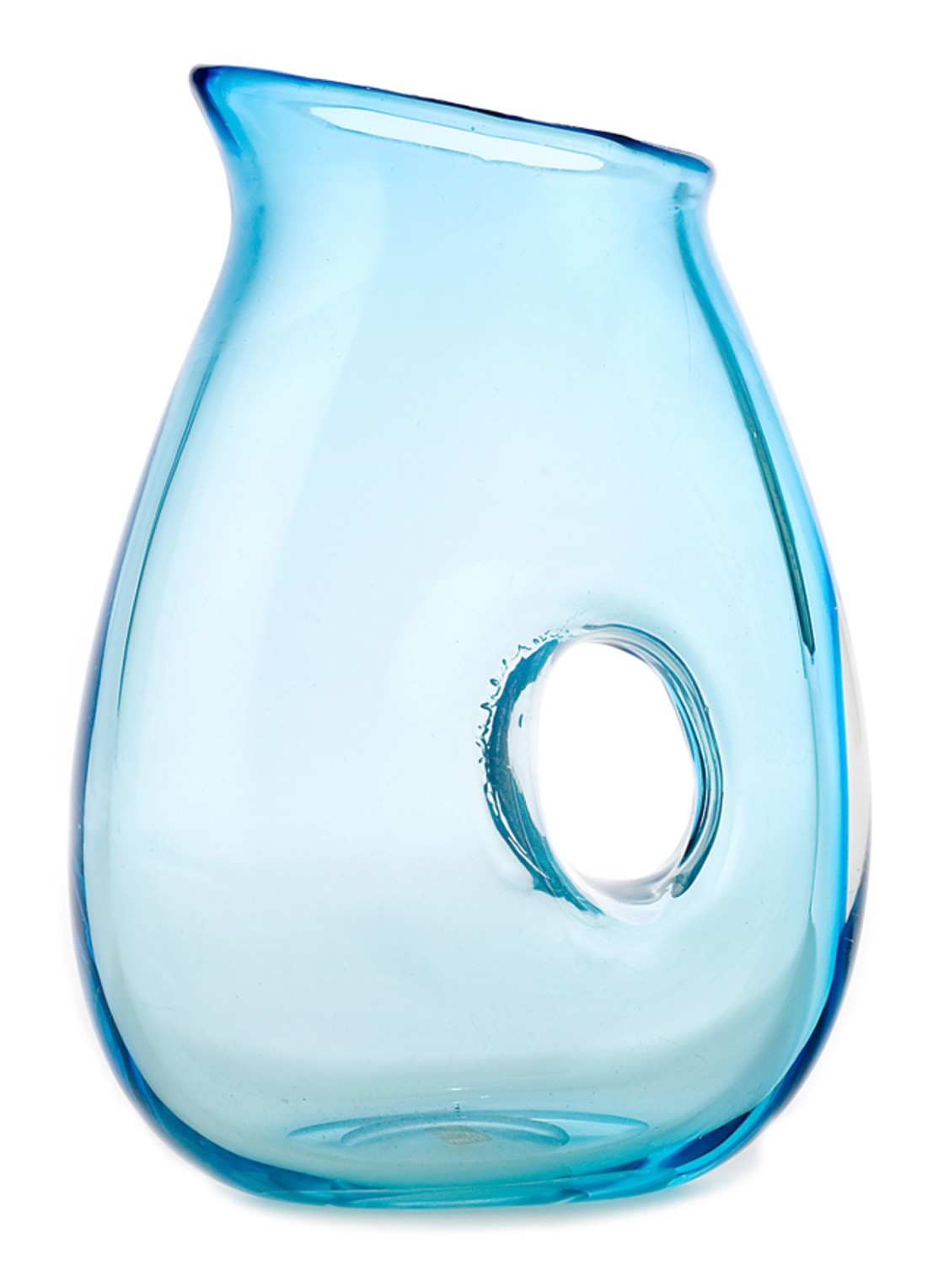 POLSPOTTEN Jug With Hole karaf - voorkant blauw