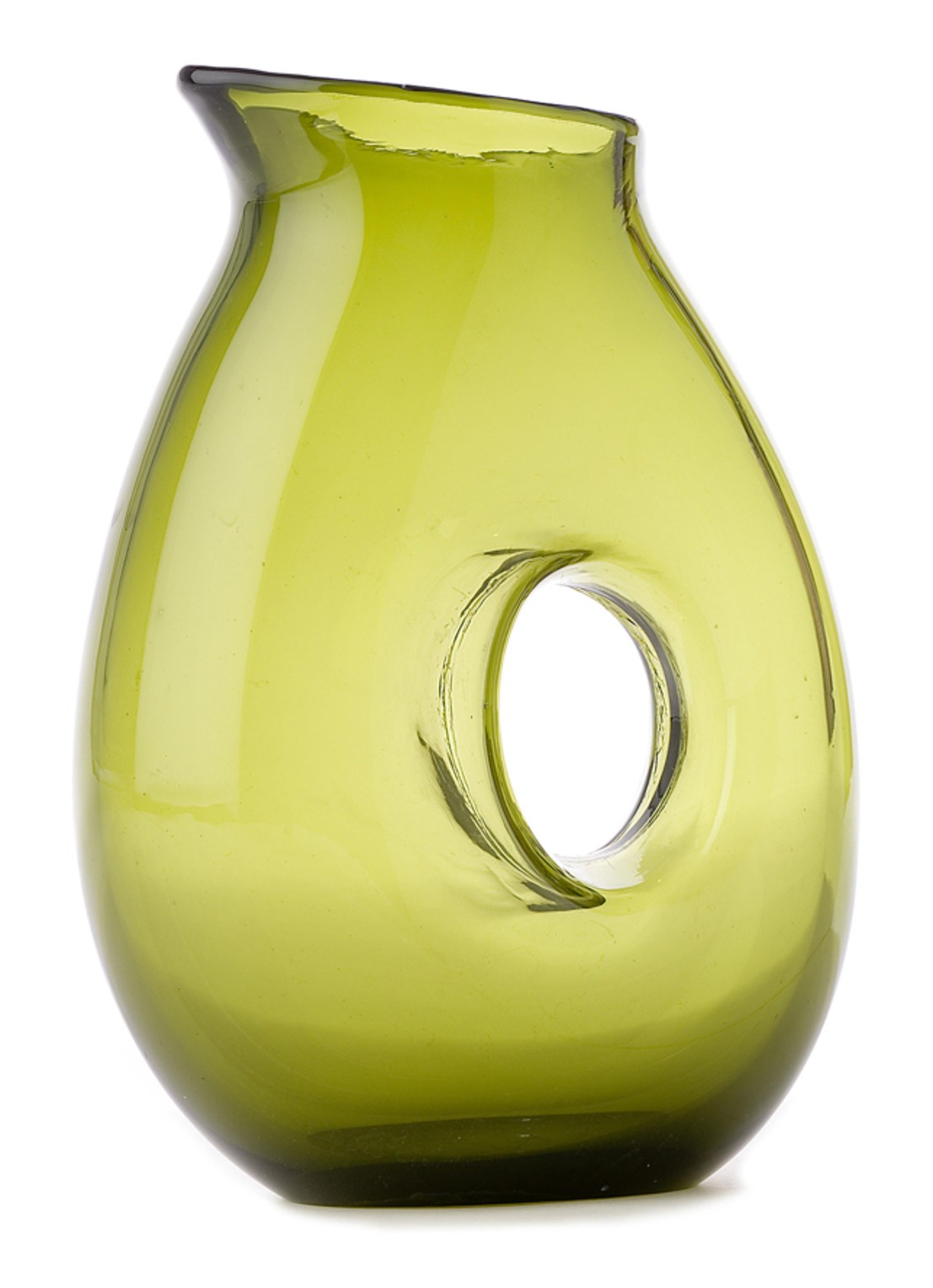POLSPOTTEN Jug With Hole karaf - voorkant groen