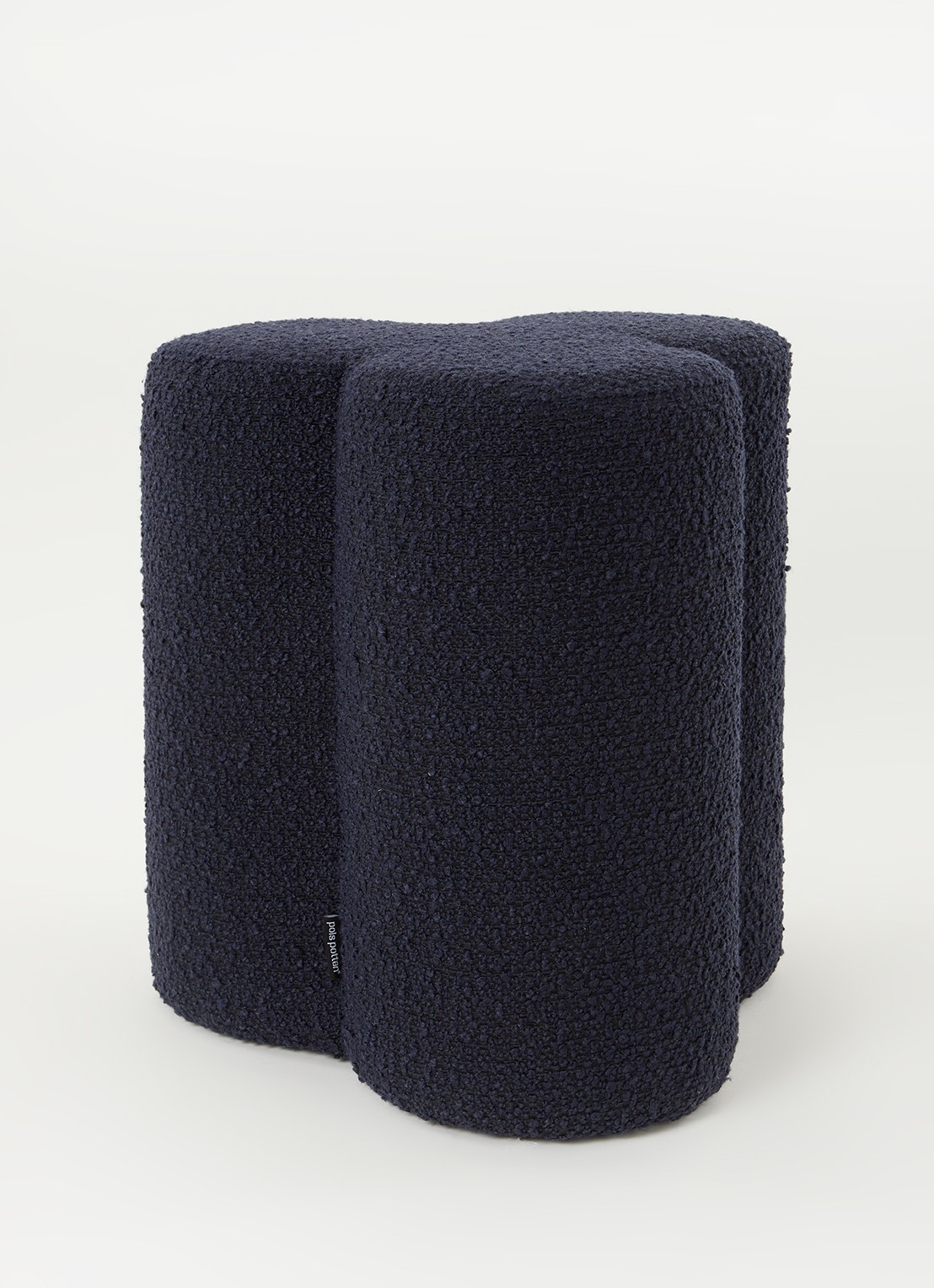 POLSPOTTEN Klaver kruk 45 cm - voorkant 3 donkerblauw