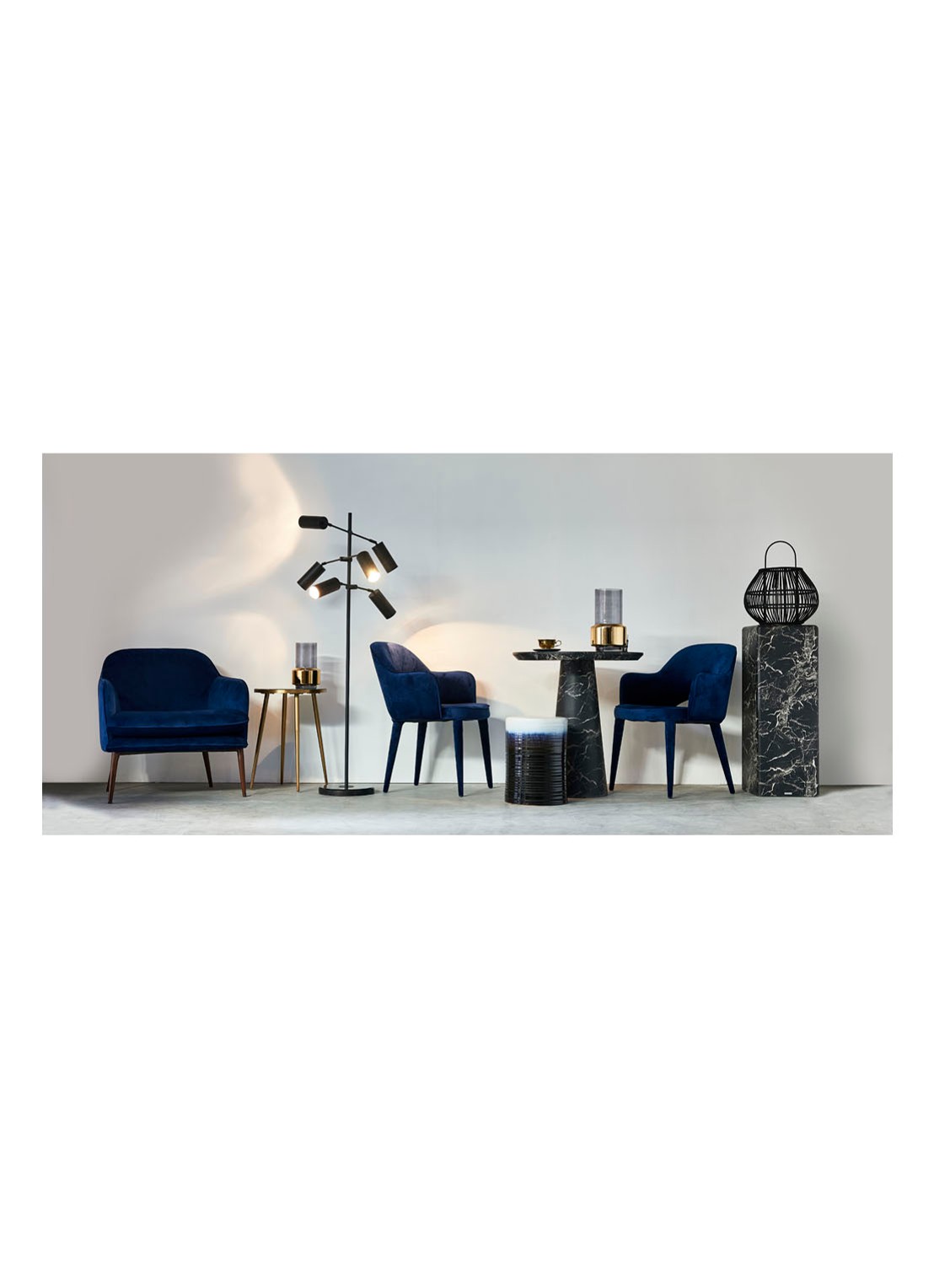 POLSPOTTEN Lobby Smoke vaas 25 cm - voorkant 2 goud