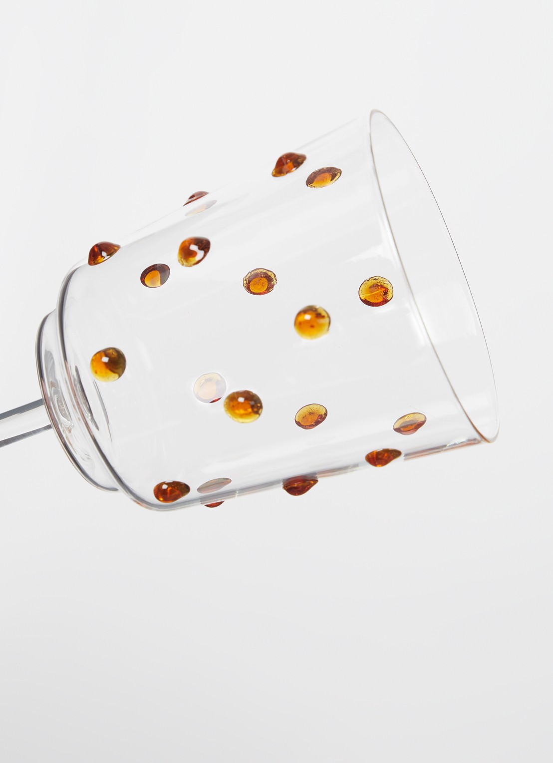 POLSPOTTEN Nob wijnglas 35 cl set van 2 - detail 3 geel