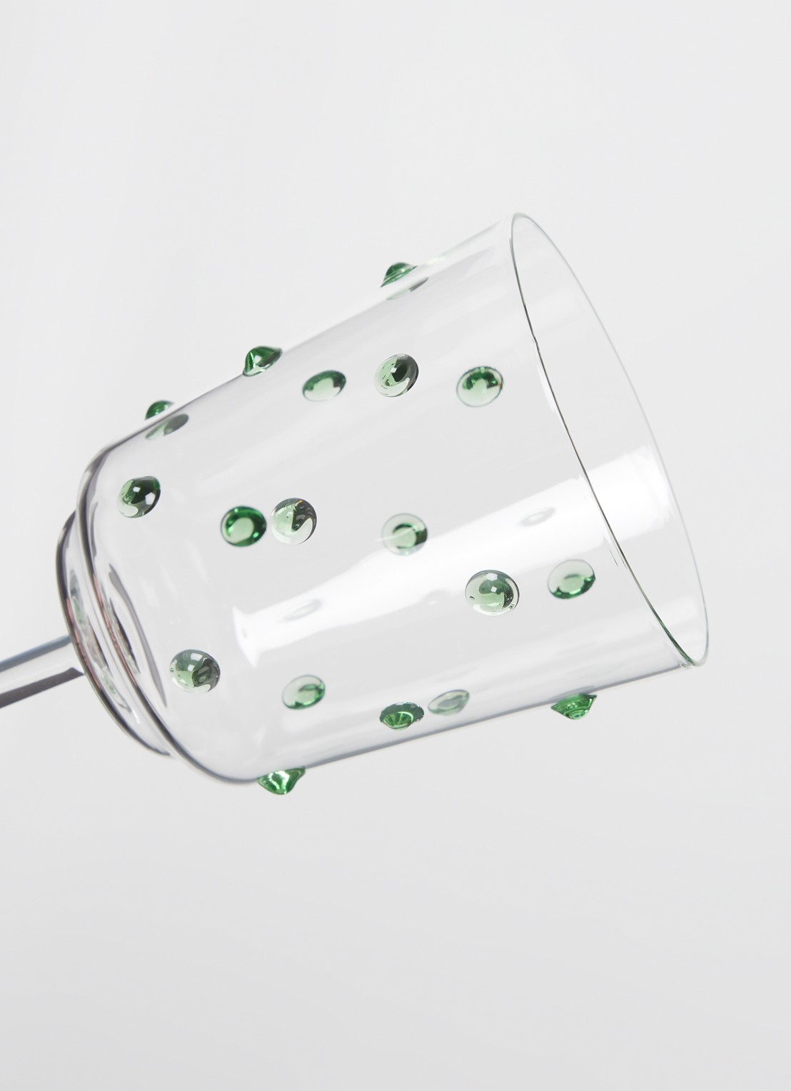 POLSPOTTEN Nob wijnglas 35 cl set van 2 - detail 3 olijfgroen