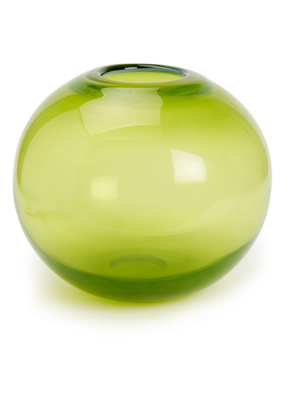 POLSPOTTEN Poison ball vaas 34 cm  - voorkant felgroen