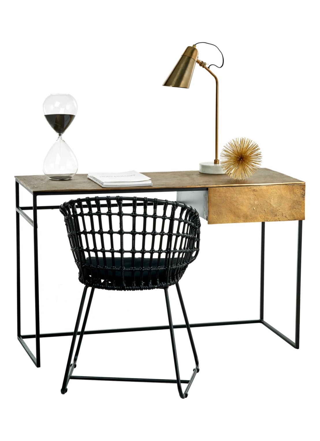 POLSPOTTEN Prickle Small decoratie van messing  - detail goud