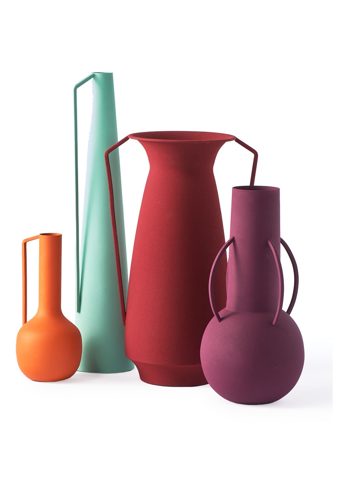 POLSPOTTEN Roman Evening vaas set van 4 - detail 4 multicolor