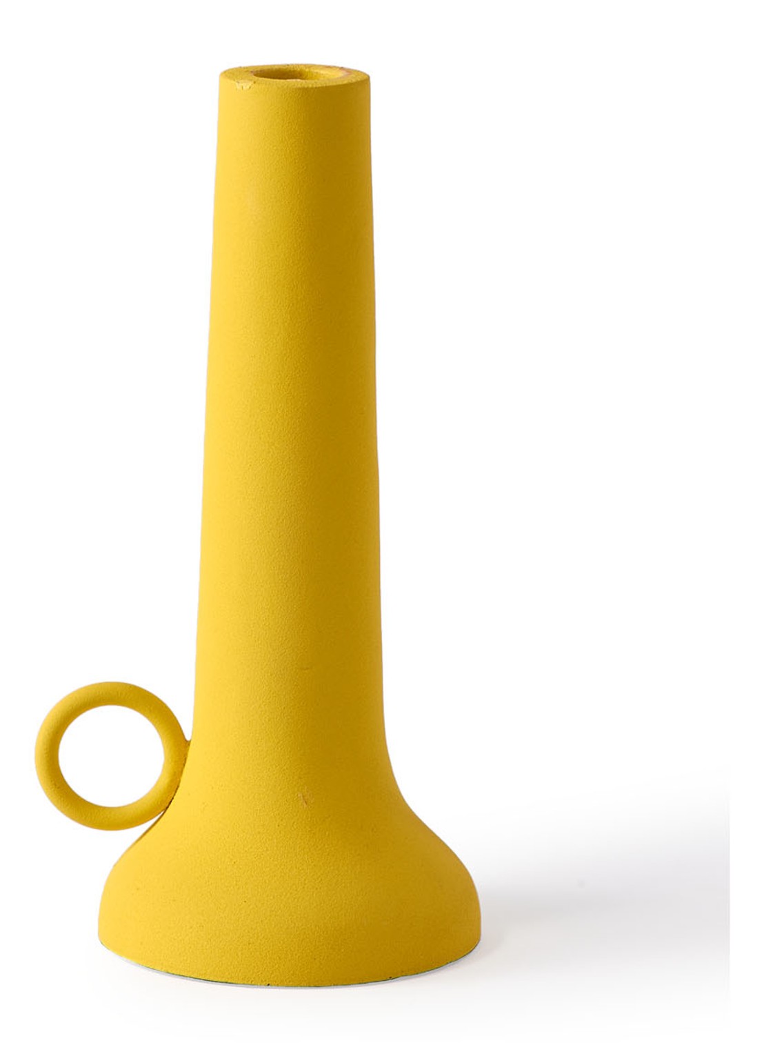 POLSPOTTEN Spartan kandelaar S 22 cm - detail 2 geel
