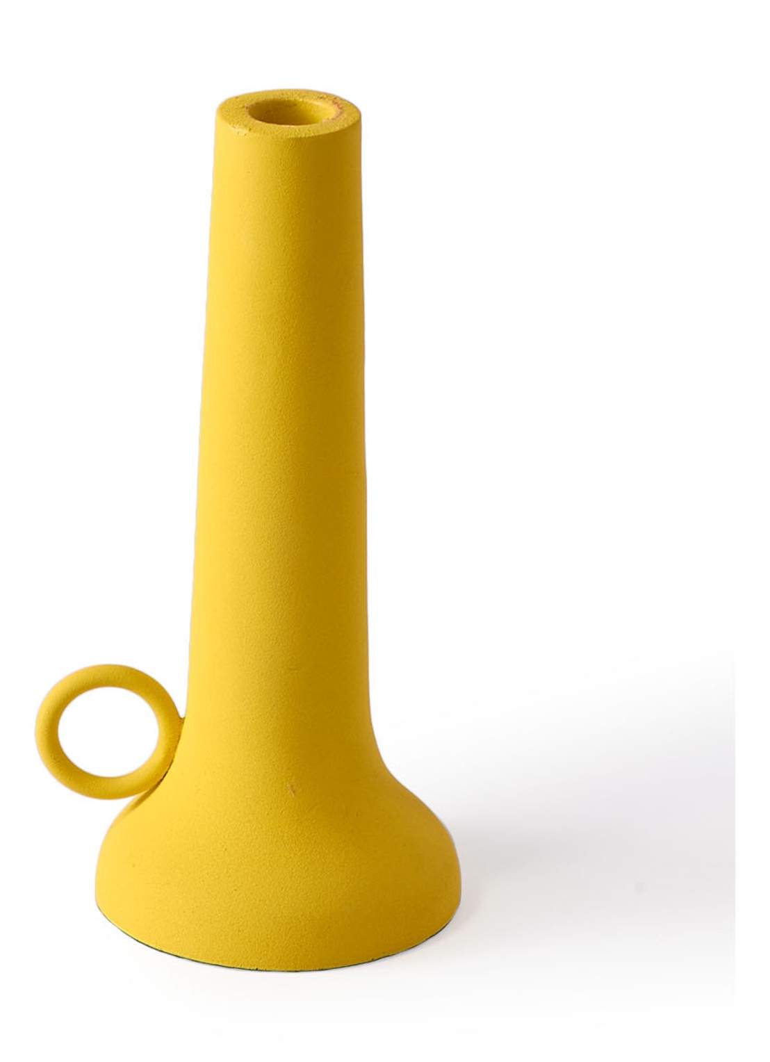 POLSPOTTEN Spartan kandelaar S 22 cm - voorkant 4 geel