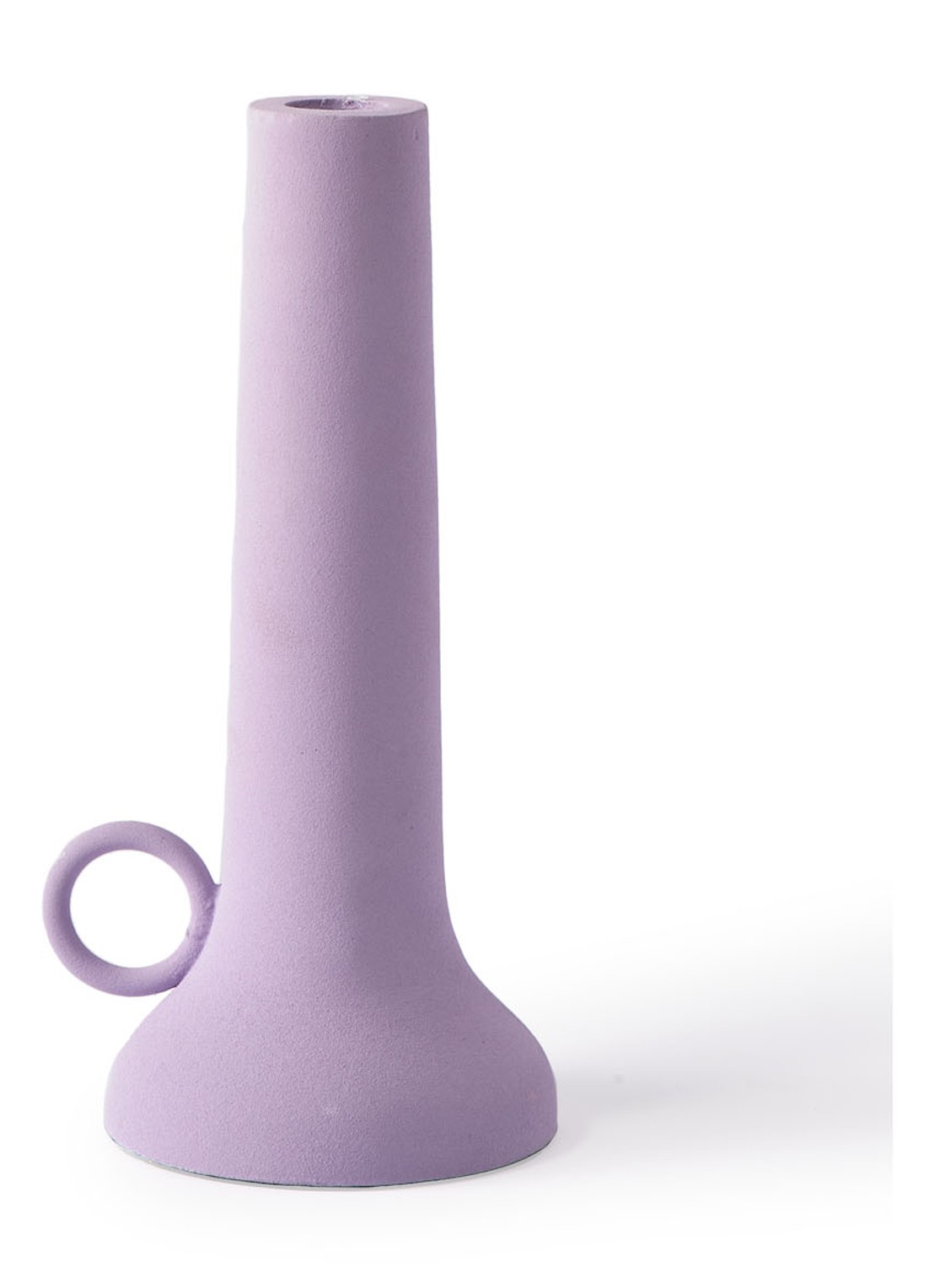 POLSPOTTEN Spartan kandelaar S 22 cm - voorkant 3 lila