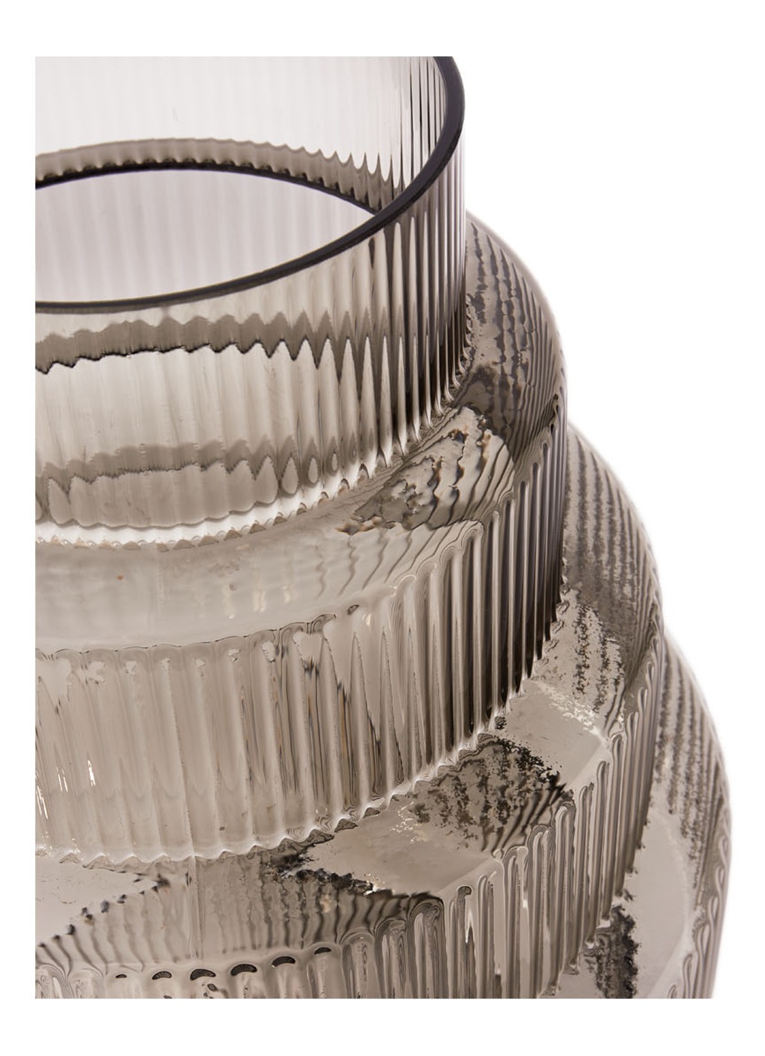 POLSPOTTEN Steps vaas 65 cm - detail 2 grijs