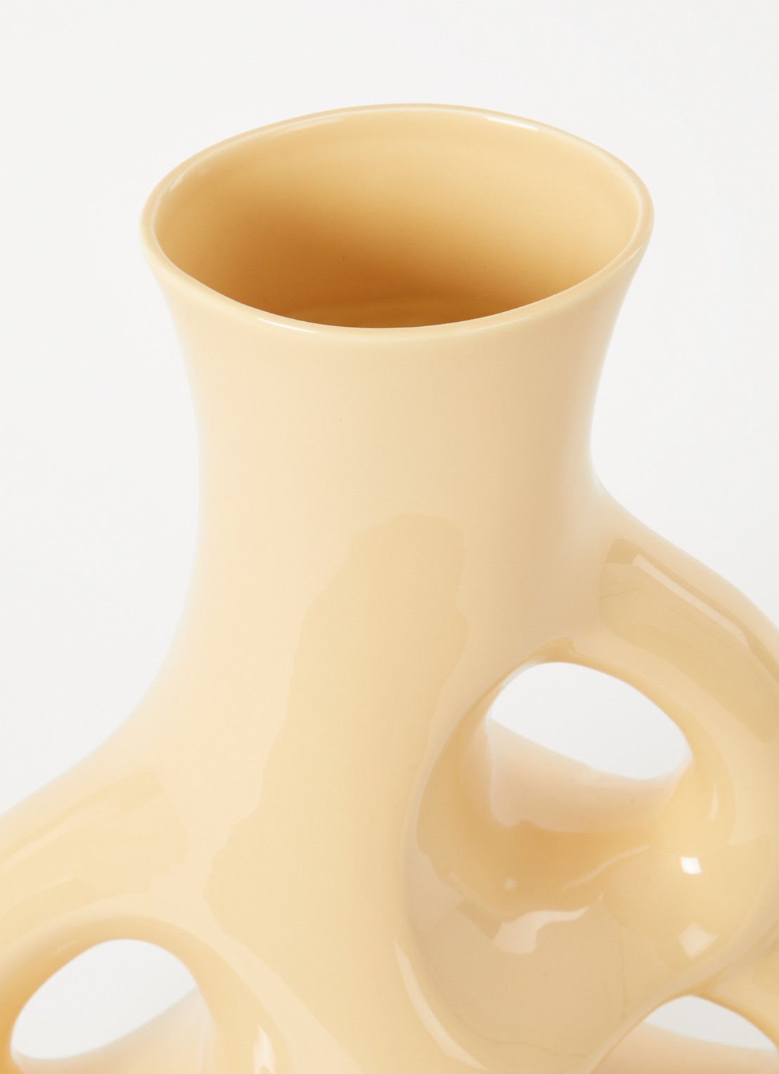 POLSPOTTEN Three Ears vaas 50,5 cm - voorkant 2 beige
