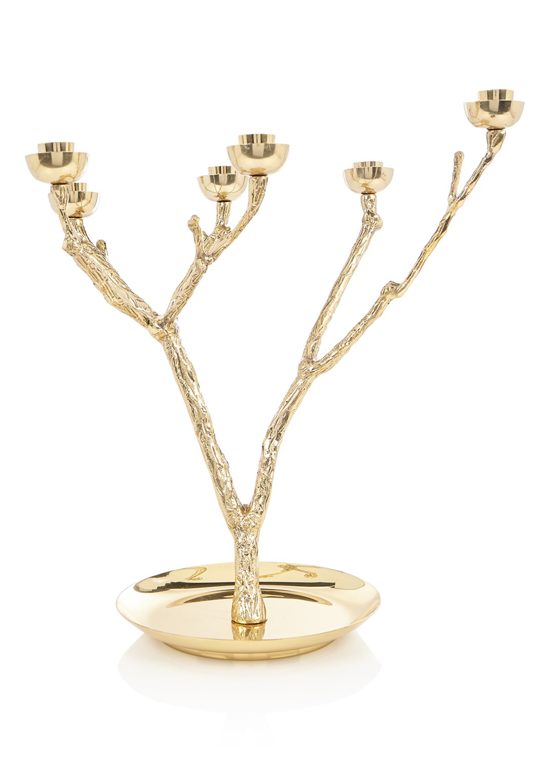 POLSPOTTEN Twiggy kandelaar 36 cm - voorkant goud