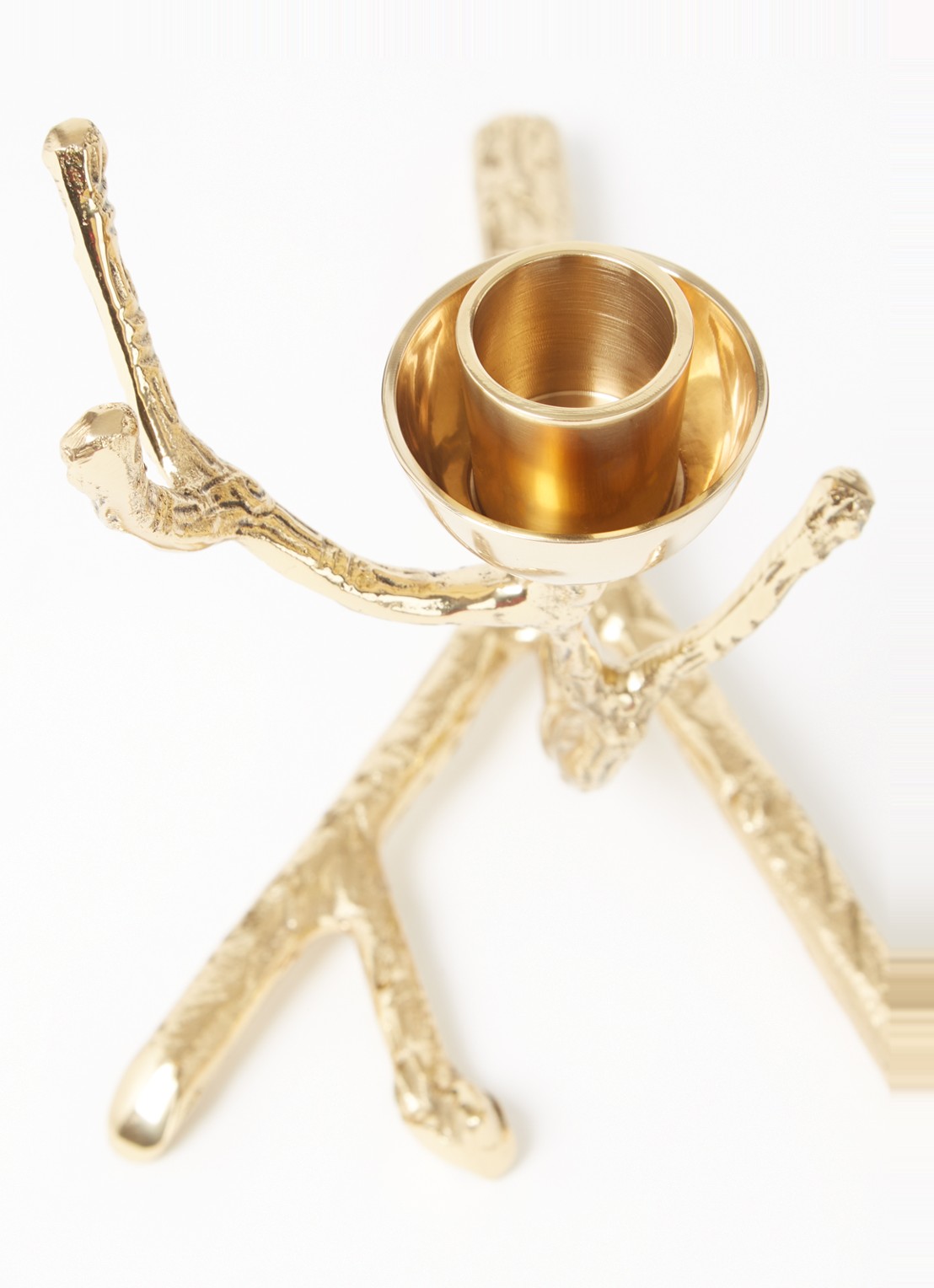 POLSPOTTEN Twiggy kandelaar XS 14 cm - detail goud