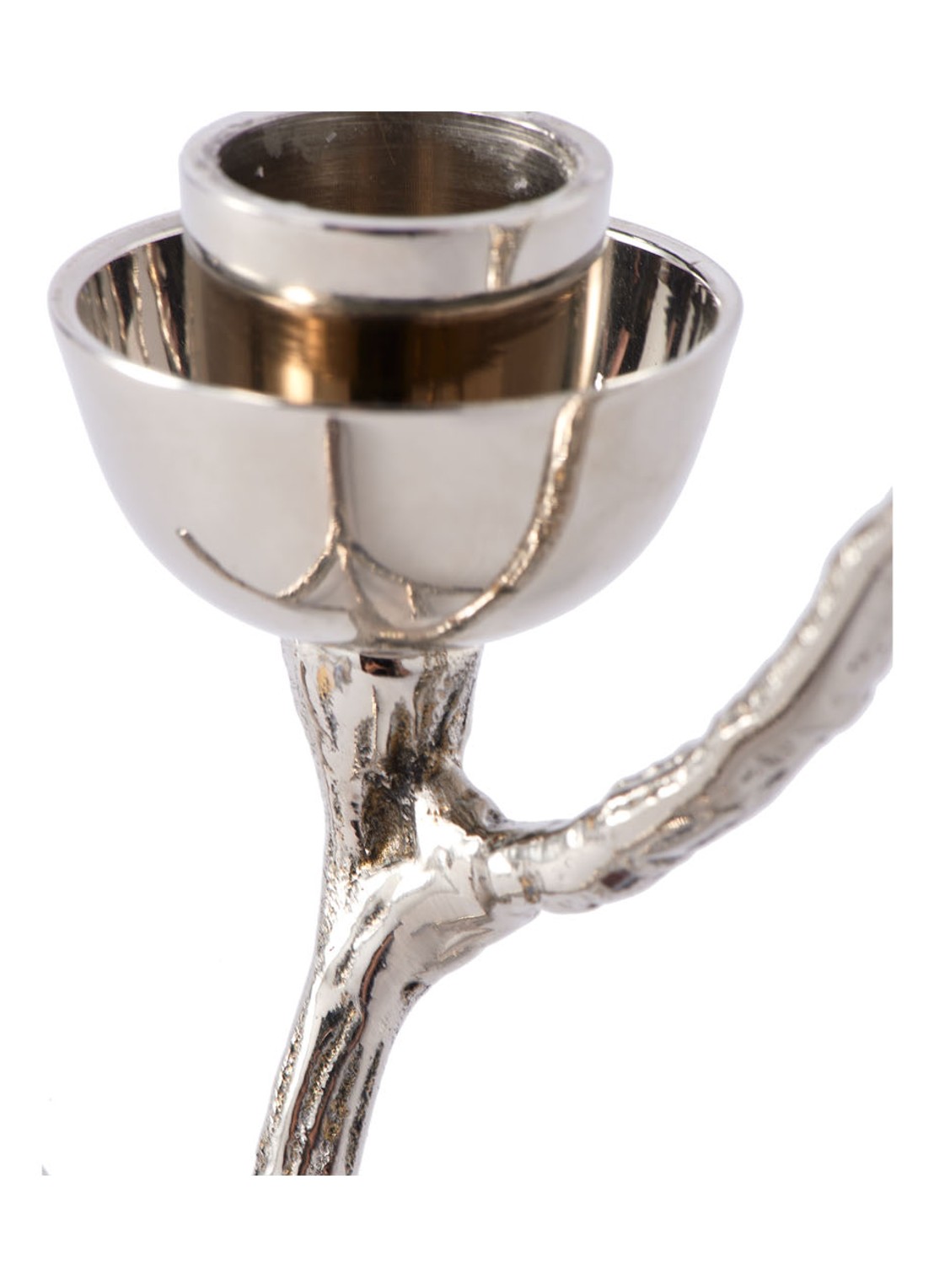 POLSPOTTEN Twiggy kandelaar XS 14 cm - detail zilver