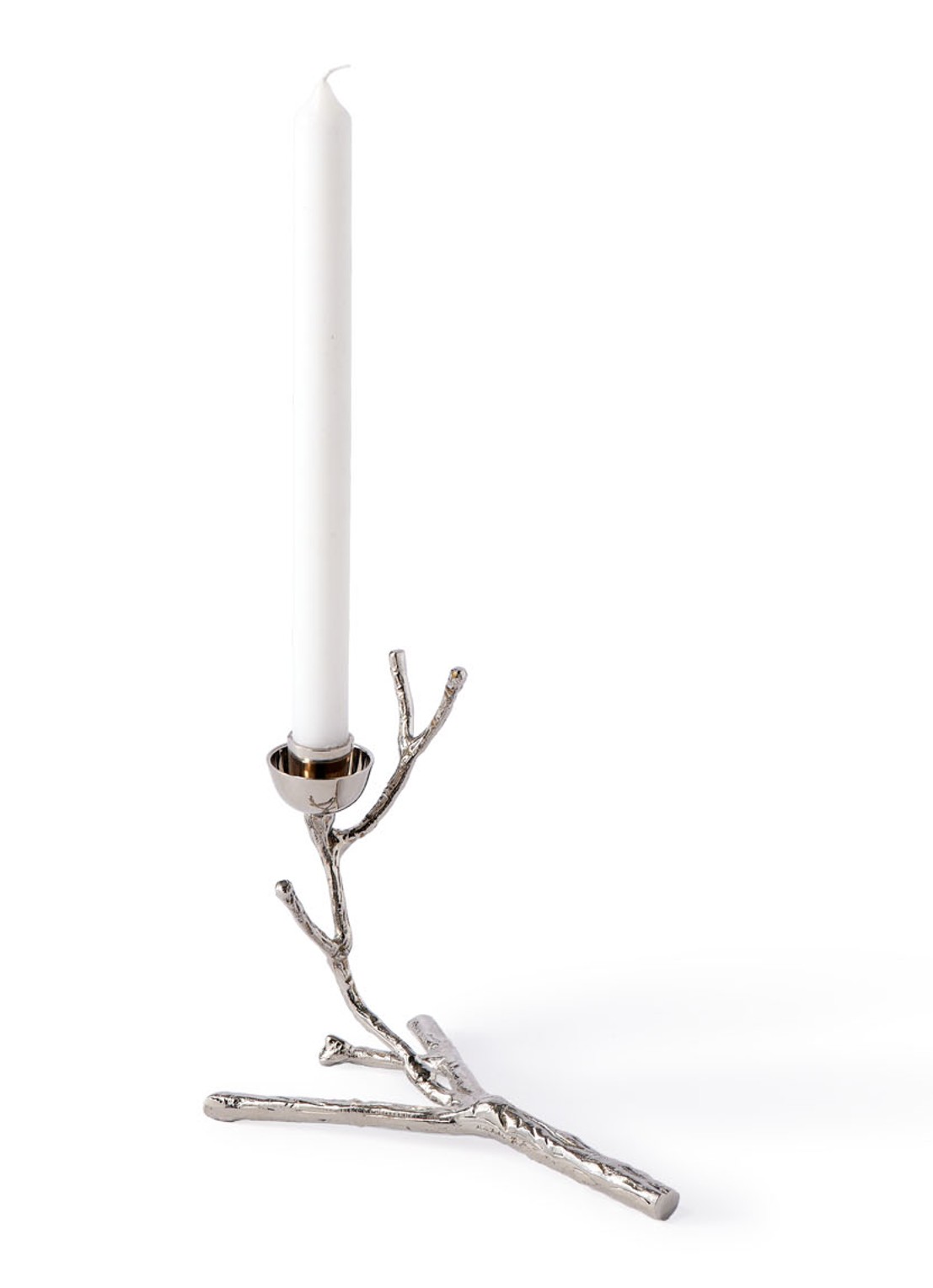 POLSPOTTEN Twiggy kandelaar XS 14 cm - voorkant 5 zilver