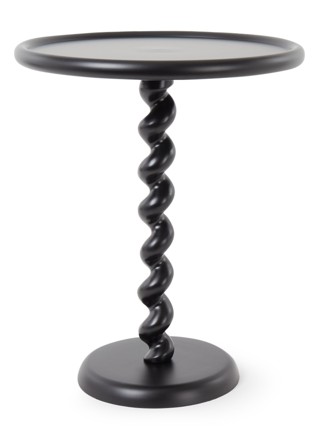 POLSPOTTEN Twister bijzettafel 56 cm - voorkant 5 zwart