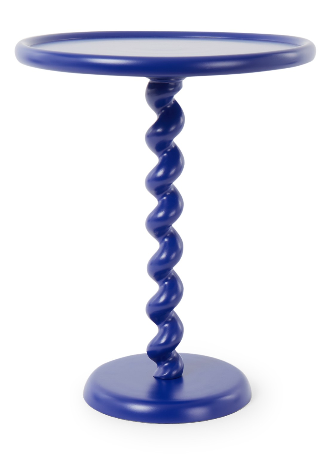POLSPOTTEN Twister bijzettafel 56 cm - voorkant blauw