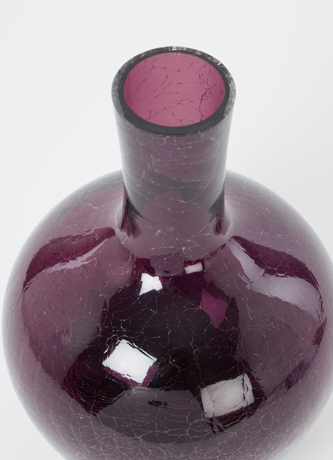 POLSPOTTEN Vaas 32 cm - voorkant 2 aubergine