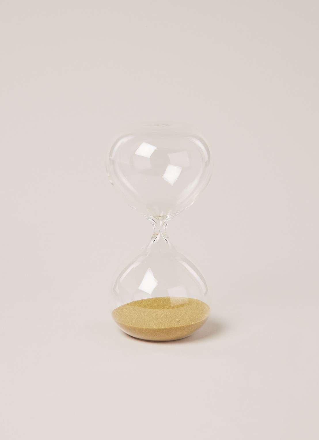 POLSPOTTEN Zandloper S 20 cm - voorkant 2 goud