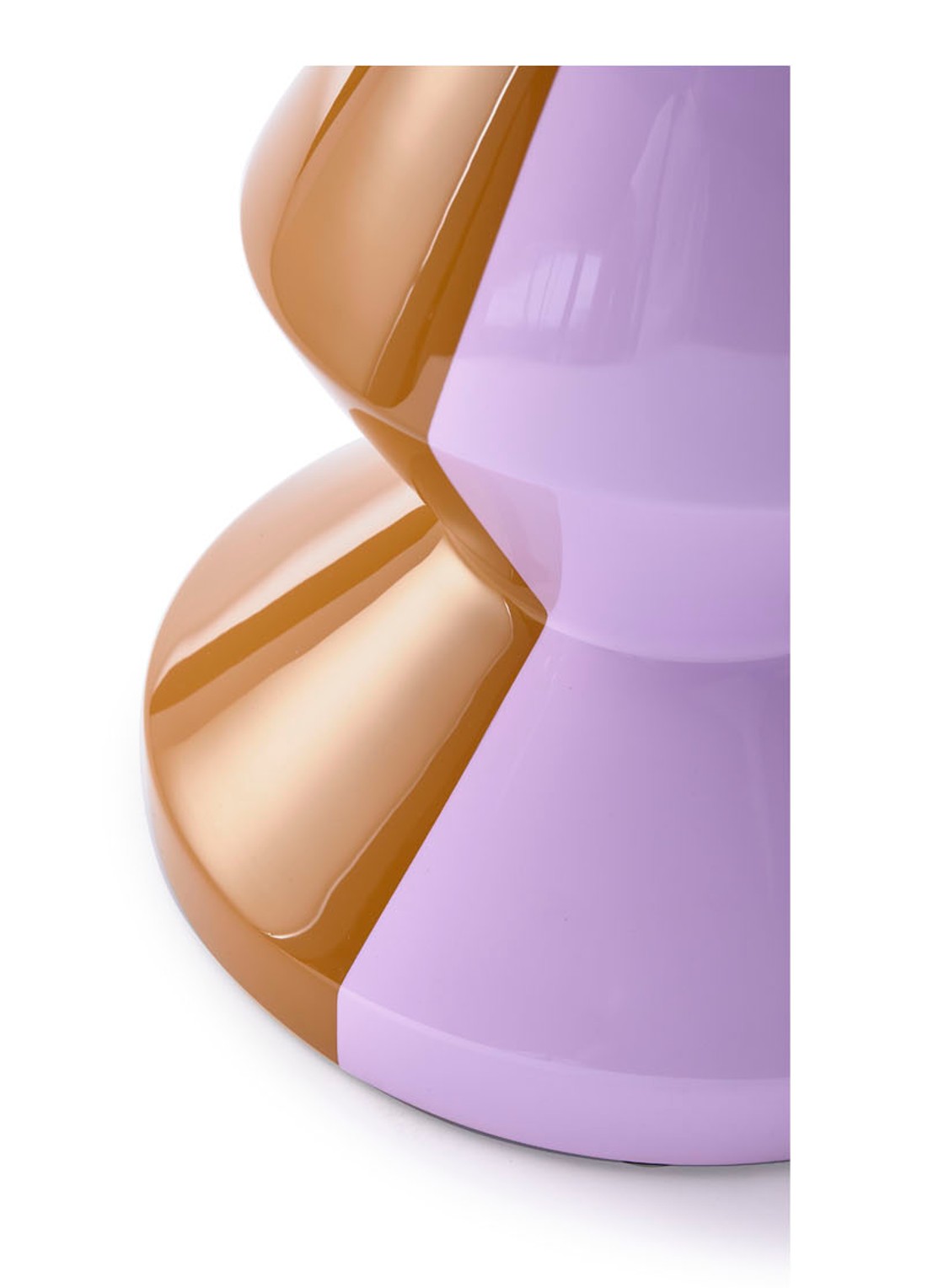 POLSPOTTEN Zig Zag kruk 46 cm - detail 4 lila