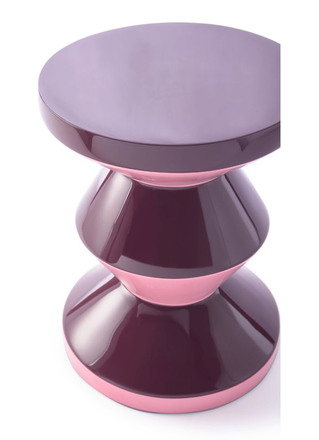 POLSPOTTEN Zig Zag kruk 46 cm - detail 3 roze