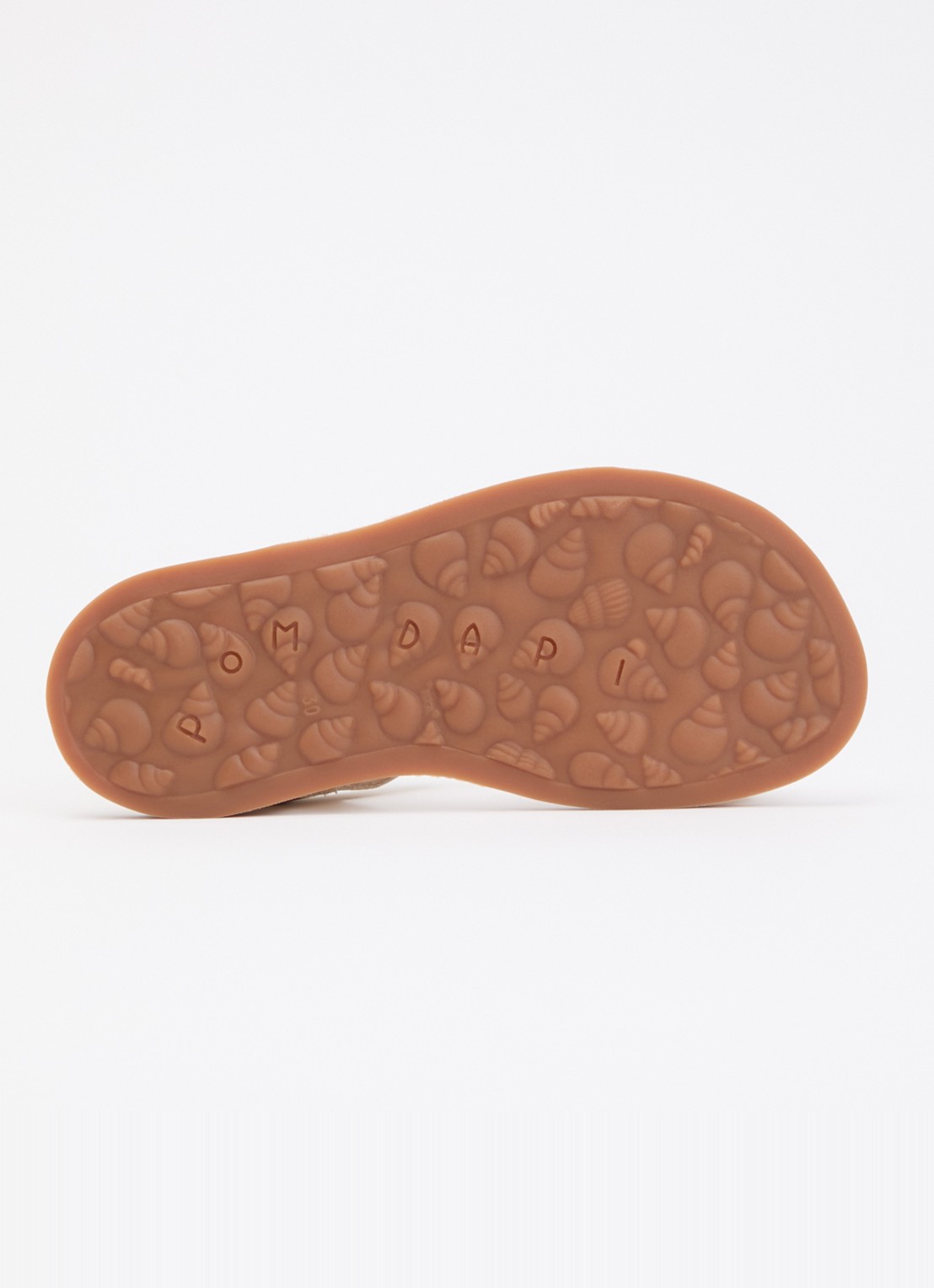 Pom d'Api Plagette Multi Flower sandaal van leer met metallic finish - detail 3 zilver