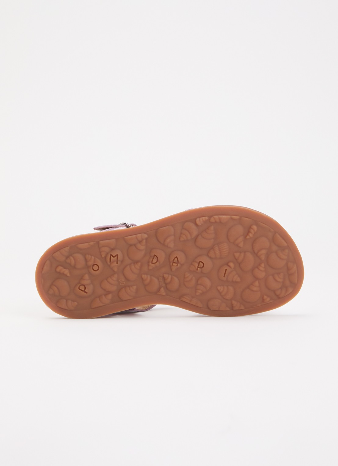 Pom d'Api Plagette sandaal van leer met lakfinish en applicatie  - detail 4 lila