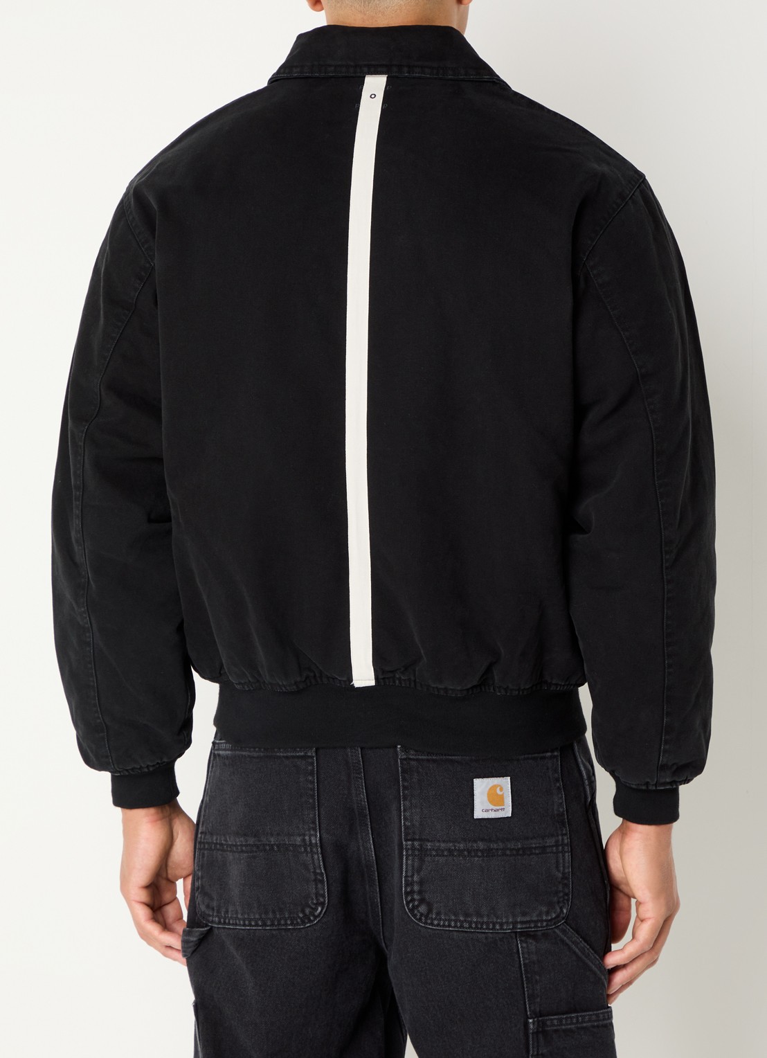 Pop Trading Company Flight gewatteerd bomberjack met ritszakken - detail 4 zwart