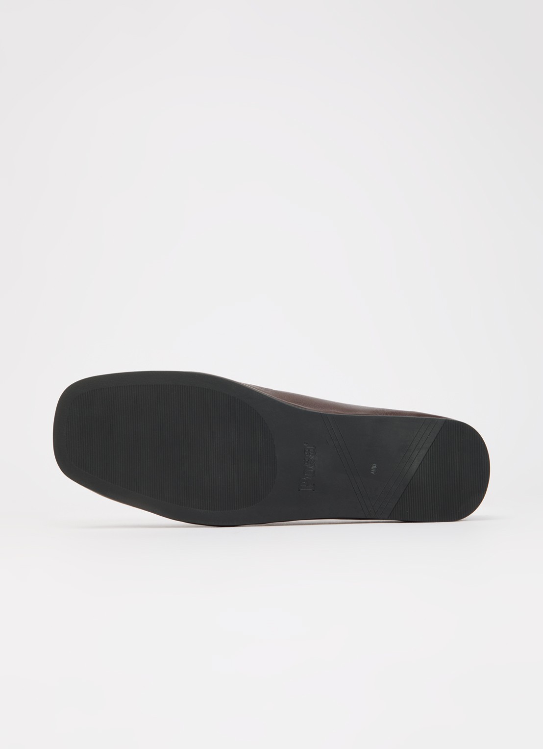 Posa Bardot loafer van leer met studs - detail 4 bordeauxrood