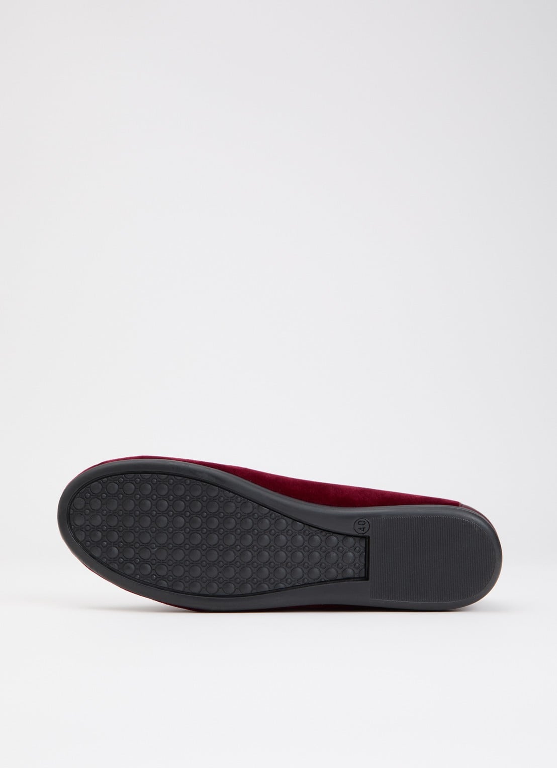 Posa Boat loafer van fluweel met details van leer - detail 4 bordeauxrood