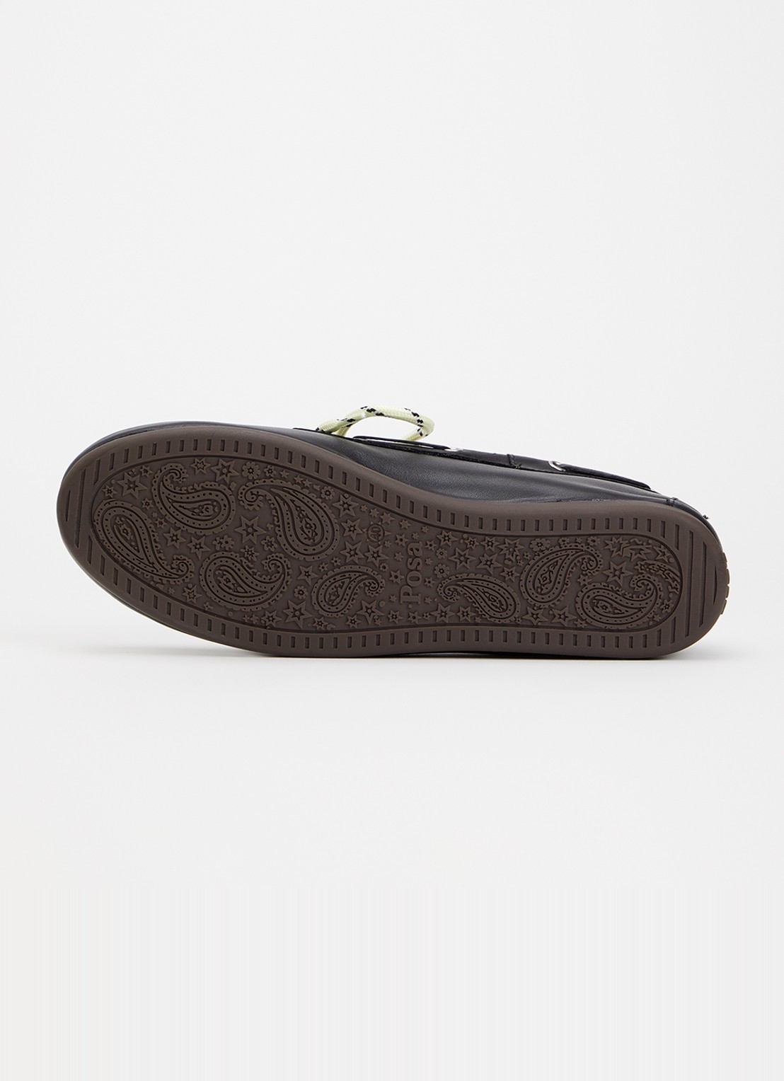Posa Boat loafer van leer - detail 4 zwart