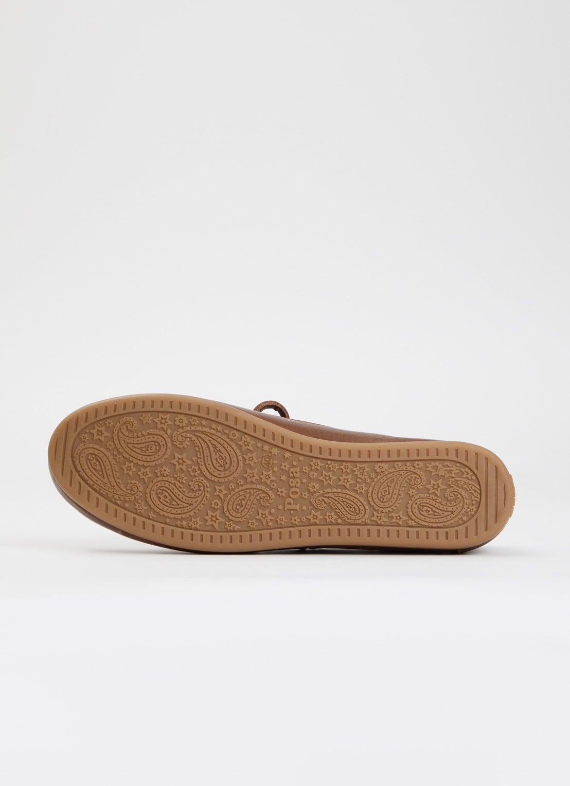 Posa Boat loafer van leer - detail 4 hazelnootbruin