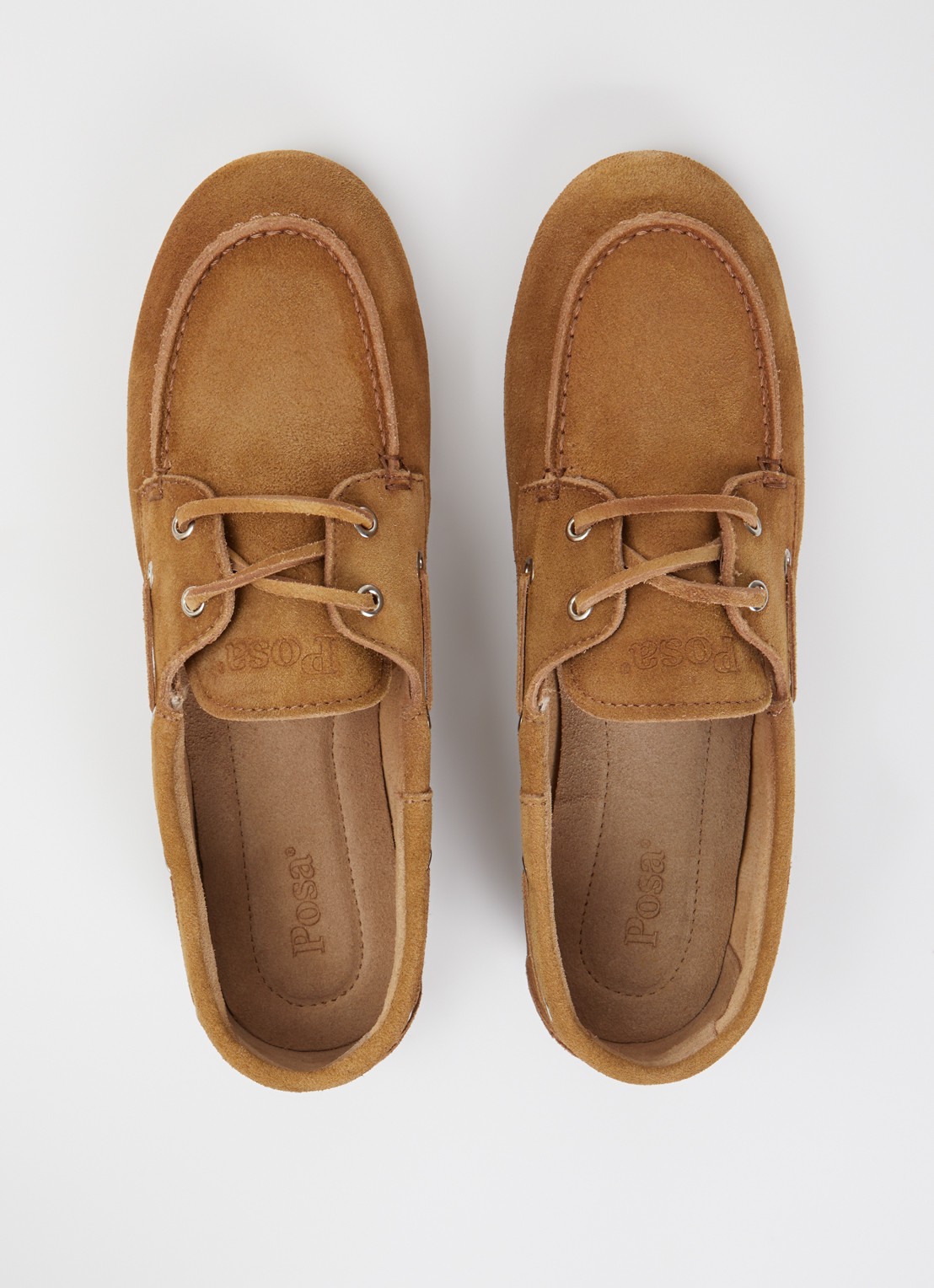 Posa Boat mocassins van suéde  - detail 3 bruin