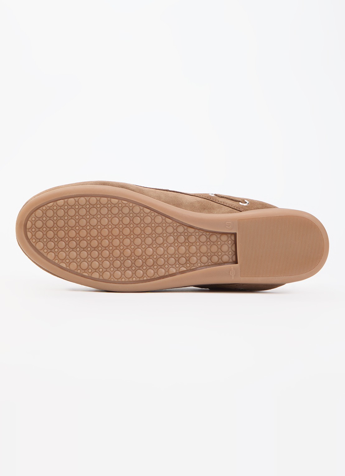 Posa Boat muiltje van suède - detail 3 zand