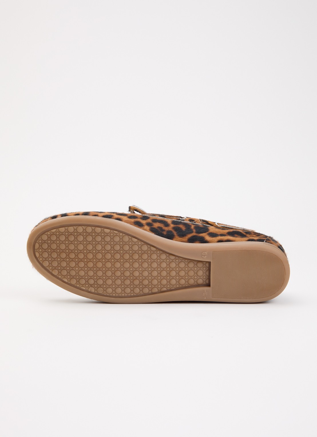 Posa Bootschoen met panterprint - detail 3 camel