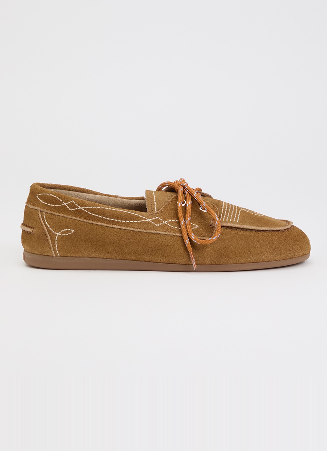 Posa Bootschoen van suède - voorkant 4 beige