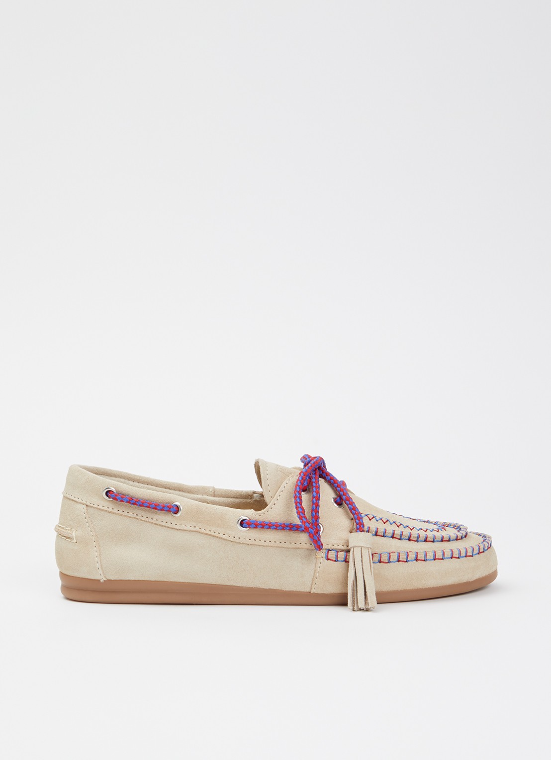 Posa Bootschoen van suède - voorkant beige