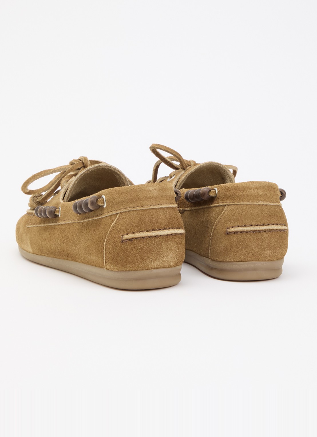 Posa Bootschoen van suède - achterkant 4 camel