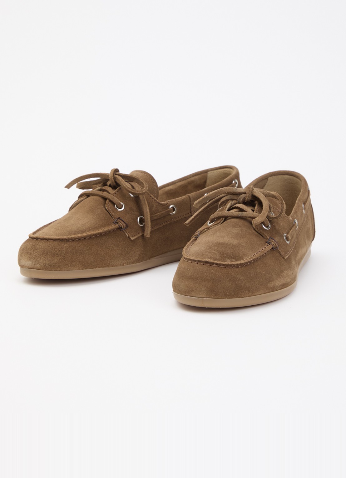 Posa Bootschoen van suède - detail 3 taupe